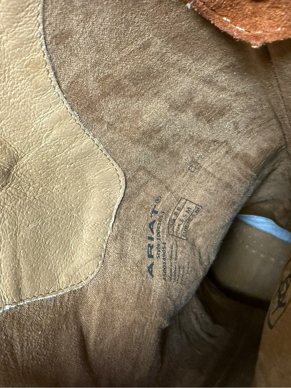 ARIAT WOMEN'S AMBROSE TALL PENNY SUEDE WESTERN BOOTS FESTIVAL 8.5 - Picture 9 of 10
